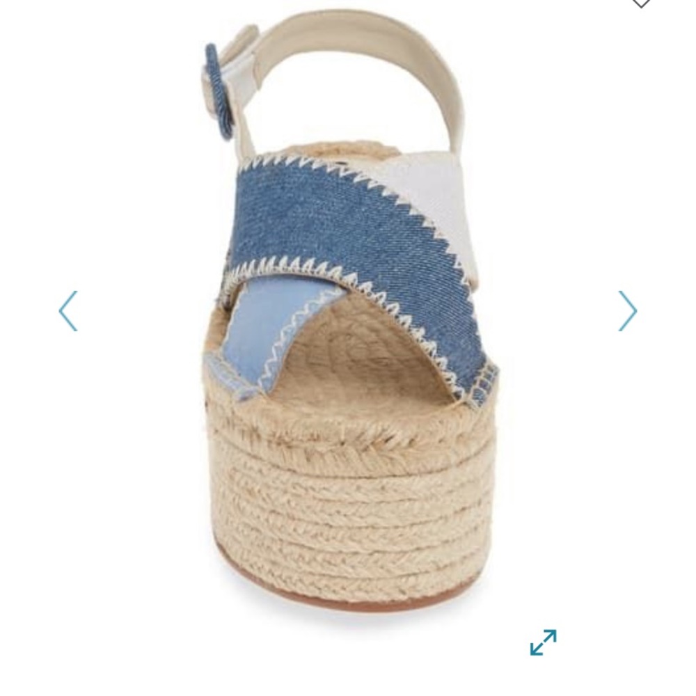 NWT Alice & Olivia Fayen denim platform shoes - Picture 10 of 10